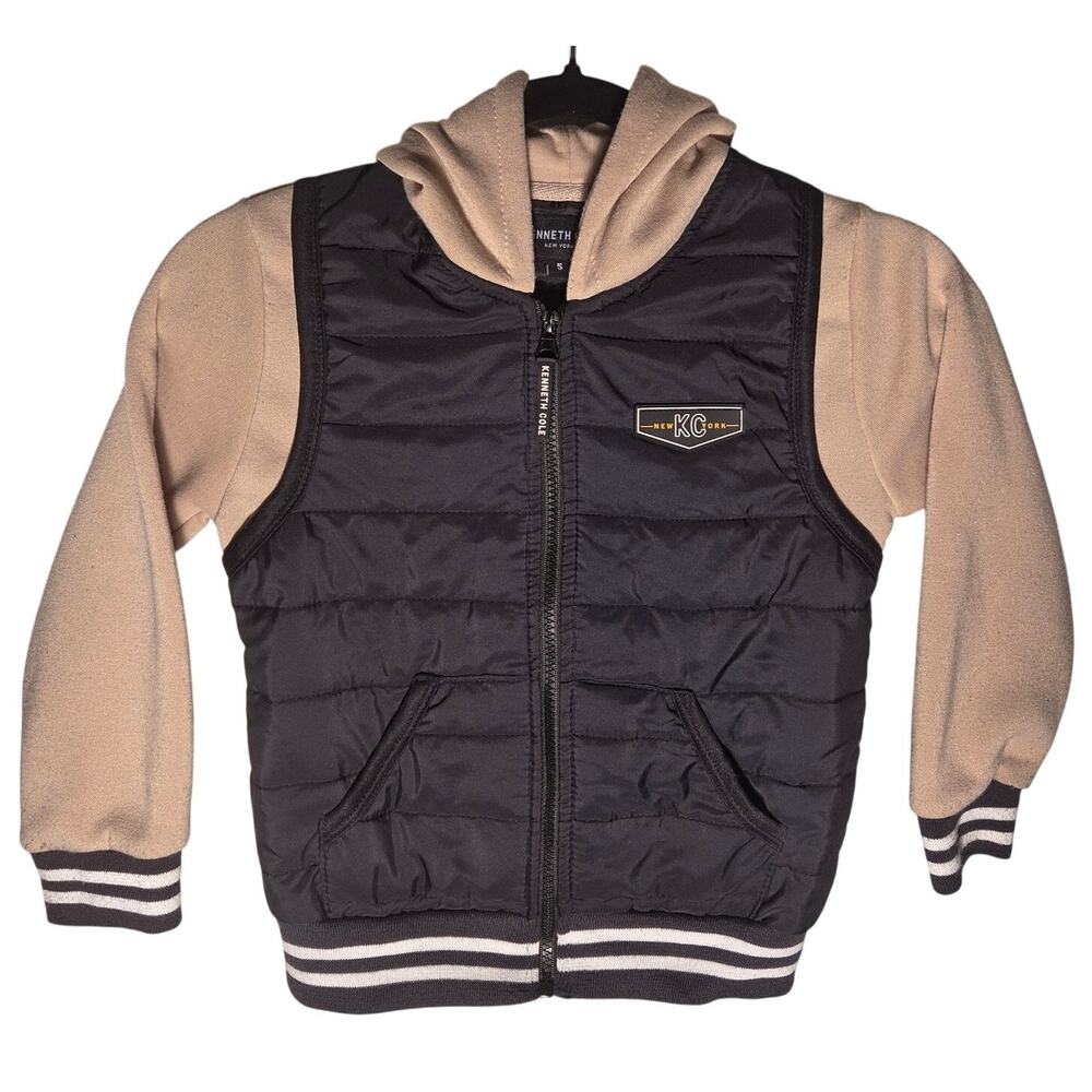 Kenneth Cole Kids Brown & Black Hooded Jacket - Size 5